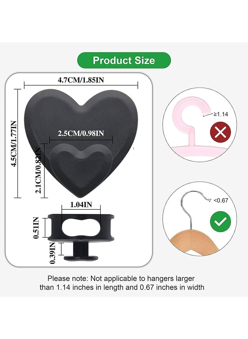 أوزيغالور 24 قطعة أرفف توفير مساحة - منظف خزانة مع موصل أرفف، أسود - Image 2