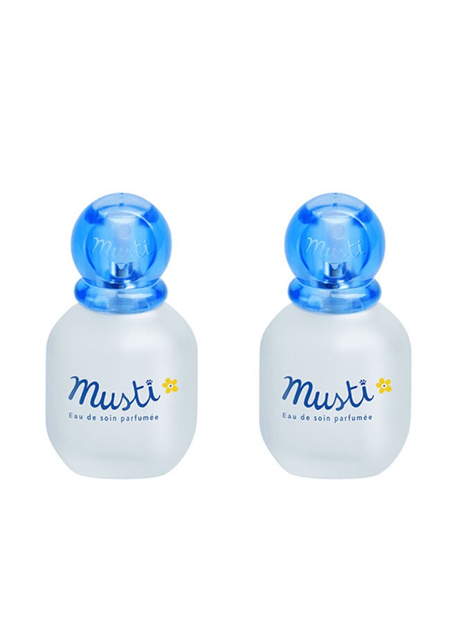 Mustela Pack Of 2 Eau de Soin Delicate Natural Perfume For Baby - 50 ml - Image 1
