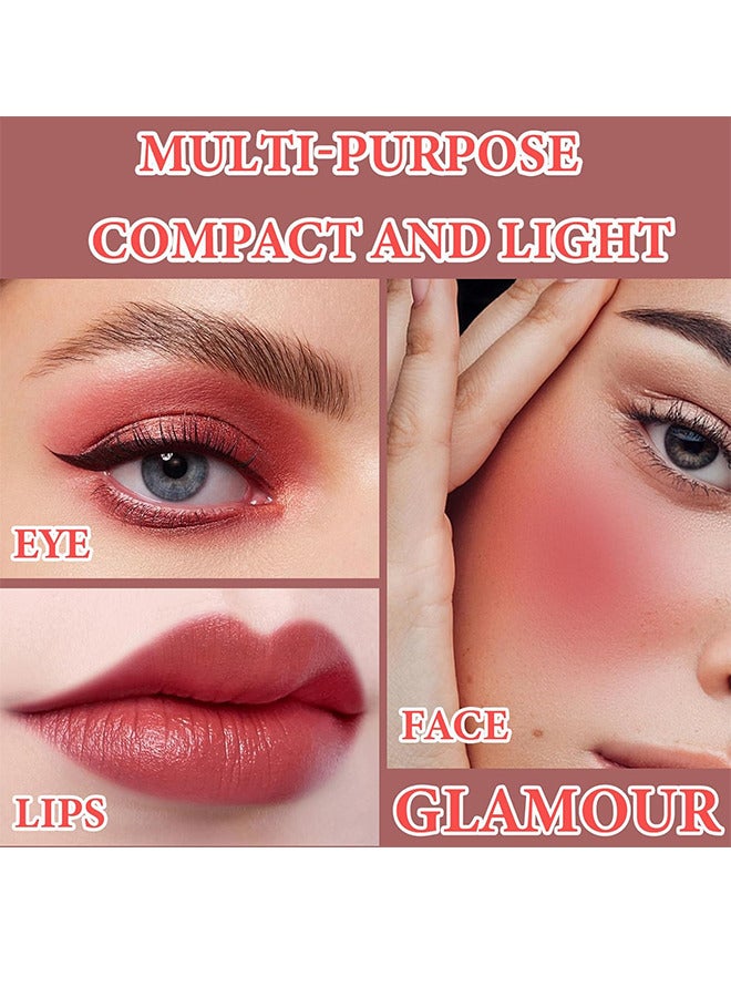 ماكس فاين عصا مكياج الوجه الاحترافية الناعمة ، الخدين والشفاه والعينين ، أحمر الخدود الكريمي 3 في 1 ، الاحتفاظ بالمكياج المرطب والدقيق طويل الأمد ، عصا مكياج للنساء (أحمر الفاوانيا) - Image 4