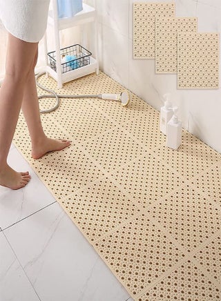 Bathroom Interlocking Non Slip Drainage Floor Tiles 12 Pack Bath Shower Floor Mat Non Slip Shower Bathroom Square Mat for Deck, Pool, Patio, Balcony, Kitchen, Yard 12" x 12" - pzsku/Z2E1AEFAD81166D2766B2Z/45/_/1683341042/f40a5c05-0d50-4c31-9a04-62de873df04b