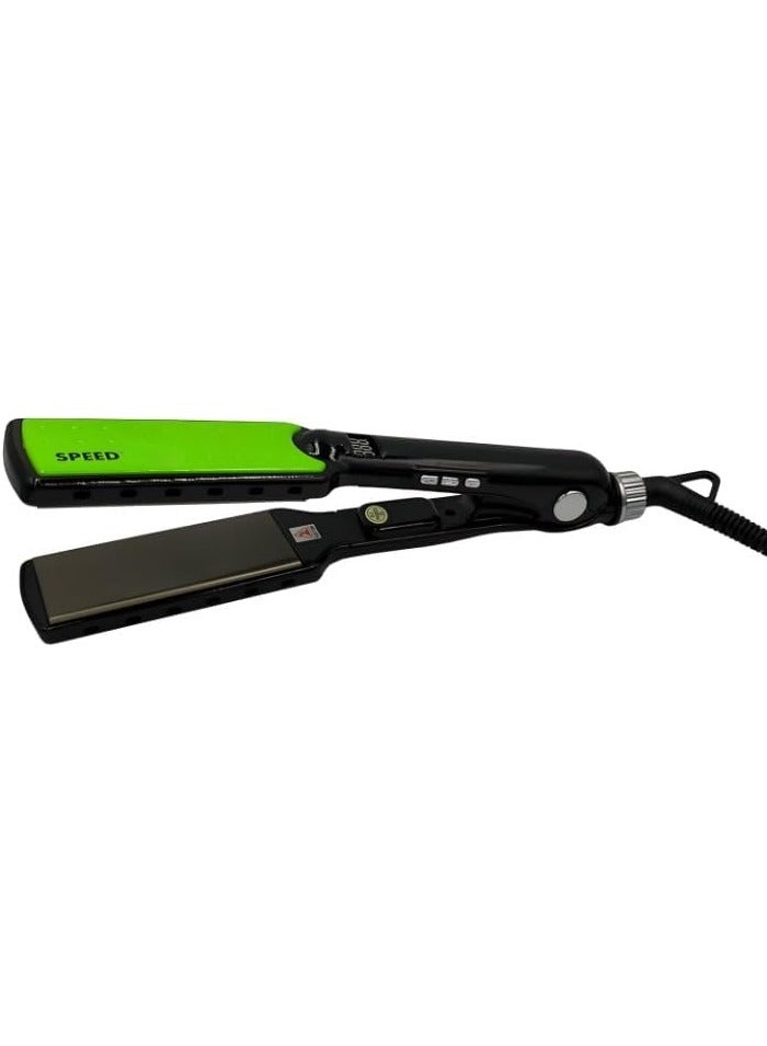 and Curler 2 in 1 Ceramic Flat Iron with 6 Heat Settings Adjustable Temperature and Heats Up Fast