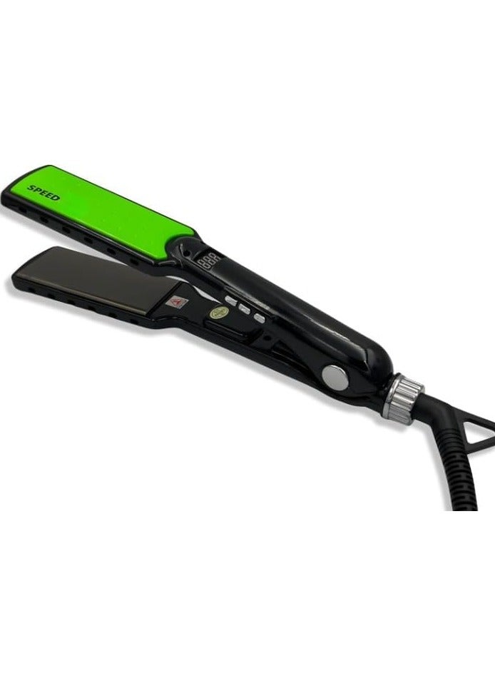 and Curler 2 in 1 Ceramic Flat Iron with 6 Heat Settings Adjustable Temperature and Heats Up Fast