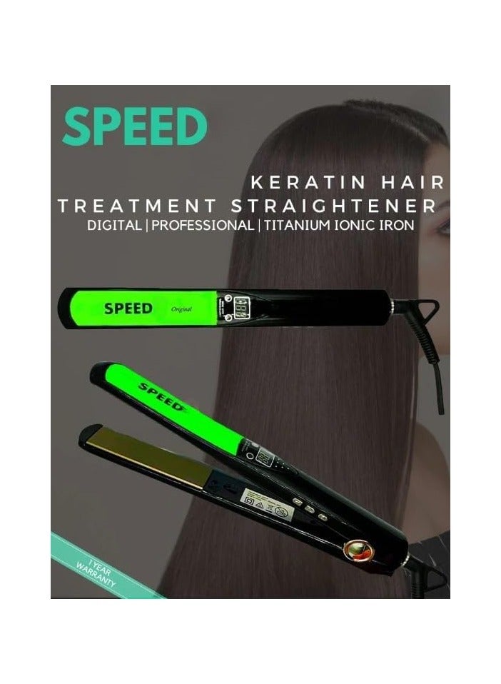 and Curler 2 in 1 Ceramic Flat Iron with 6 Heat Settings Adjustable Temperature and Heats Up Fast