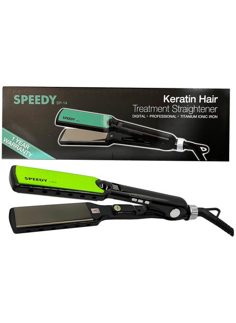 and Curler 2 in 1 Ceramic Flat Iron with 6 Heat Settings Adjustable Temperature and Heats Up Fast
