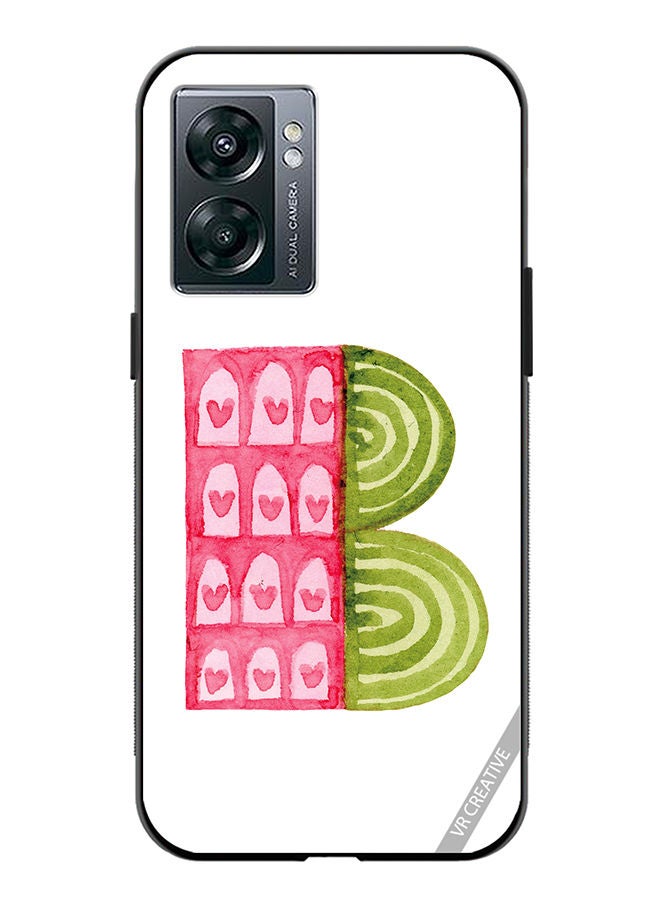 VR CREATIVE Protective Case Cover For OnePlus Nord N300 Alphabet B Design Multicolour - Image 1