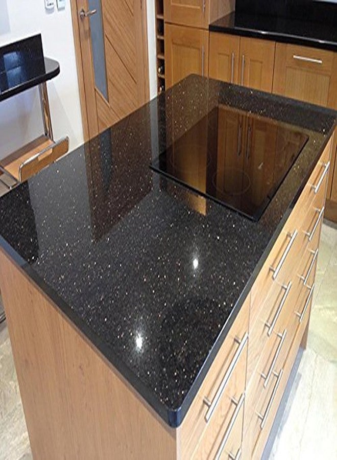 في فيفيد ورق تغليف فينيل VViViD Black Galaxy Granite مقاس 15.9 بوصة × 60 بوصة (لفّتان) - Image 1