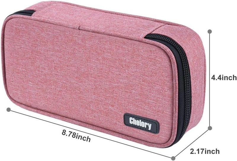 Chelory Big Capacity Pencil Case Large Pencil Bag Pouch Pen Case Pencil Marker Holder Stationery Storage Makeup Bag for Office Supplies Adults - Image 5