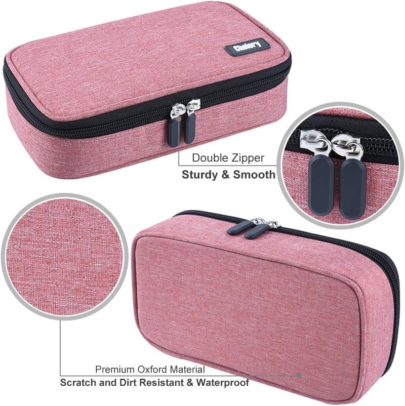 Chelory Big Capacity Pencil Case Large Pencil Bag Pouch Pen Case Pencil Marker Holder Stationery Storage Makeup Bag for Office Supplies Adults - Image 4