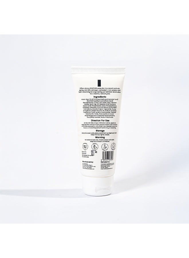 مستحضرات أيزل واقي شمس بعامل حماية ٥٠+ PA+++ لأشعة الشمس فوق البنفسجية الطويلة والمتوسطة الطيف | مرطب للوجه مُعزز للكولاجين، بدون لمعان، ترطيب مكثف يدوم حتى ٢٤ ساعة، فيتامينات متعددة مع النياسيناميد وحمض الهيالورونيك، غير دهني، ٥٠ غرام - Image 2