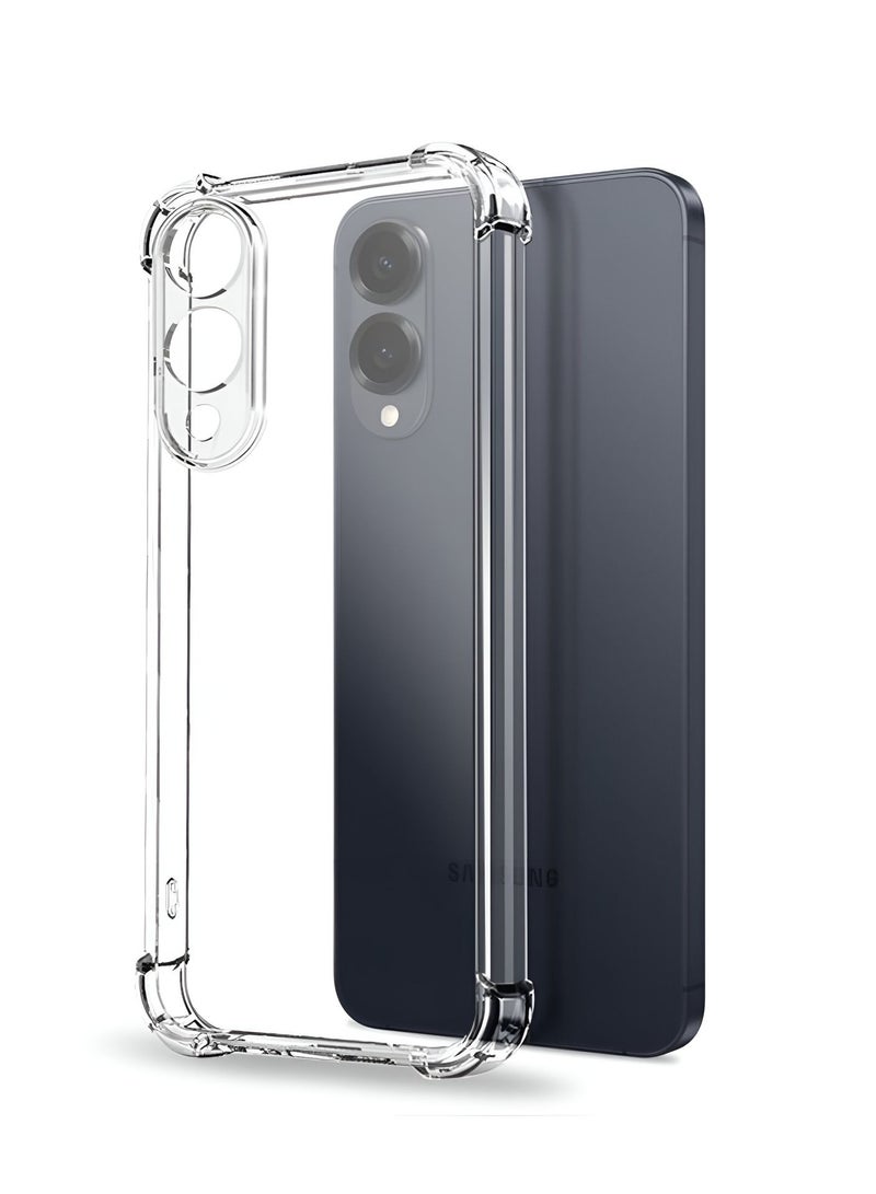 Wtech Samsung Galaxy S25 Edge 5G 2025 TPU Bumper Corners with Hard PC Case Cover (MCTPTN) - Clear - Image 2