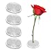 Sibba 4 PCS Clear Plastic Flower Pin Frog Round Japanese Floral Frogs for Arrangements Vase Flower Arrangement Pin Holders for Plant Decoration Wedding HomeOffice Ikebana Art Decor 276in70mm - Image 2
