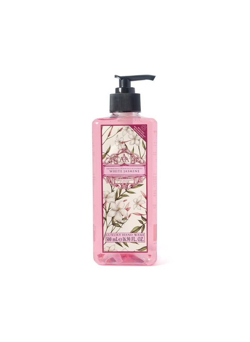 Aromas Artisanales de Antigua - Aromas Artesanales De Antigua Hand Wash White Jasmine 500Ml Bottle - Image 1