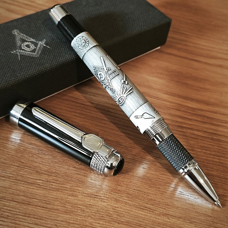 Masonic High-Quality Roller Ballpoint Pen with Gift Box