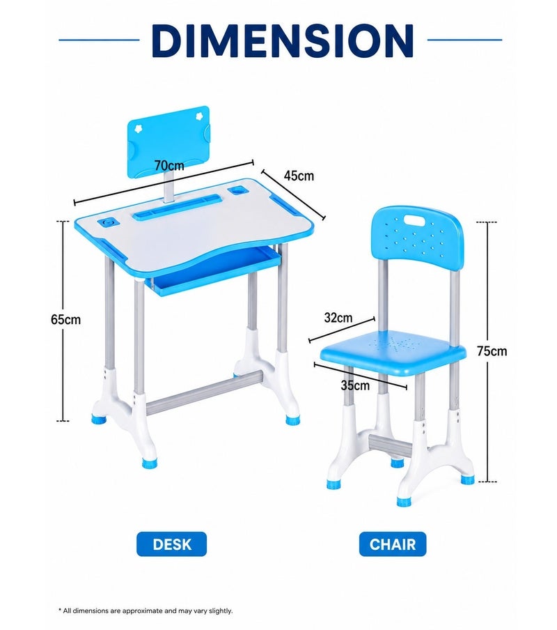 Funz Educational children's desk consisting of a study table and chair ( Light not included ) - Image 2
