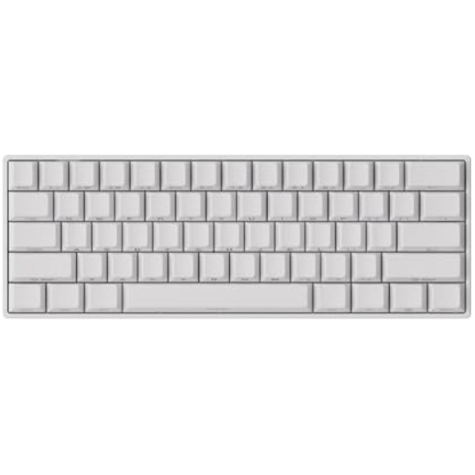 rayihni FUN60 PRO 8K SP FAST SHOOTING GAMING KEYBOARD, HE KEYBOARD, MULTIMODES, WIRELESS, 60% BRIGHT WHITE (DAZZLING MAGNETIC SWITCH) - Image 1