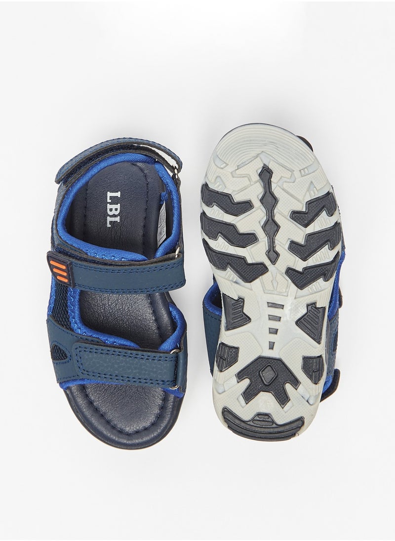 LBL by Shoexpress - Girls Textured Floaters with Hook and Loop Closure - Image 1