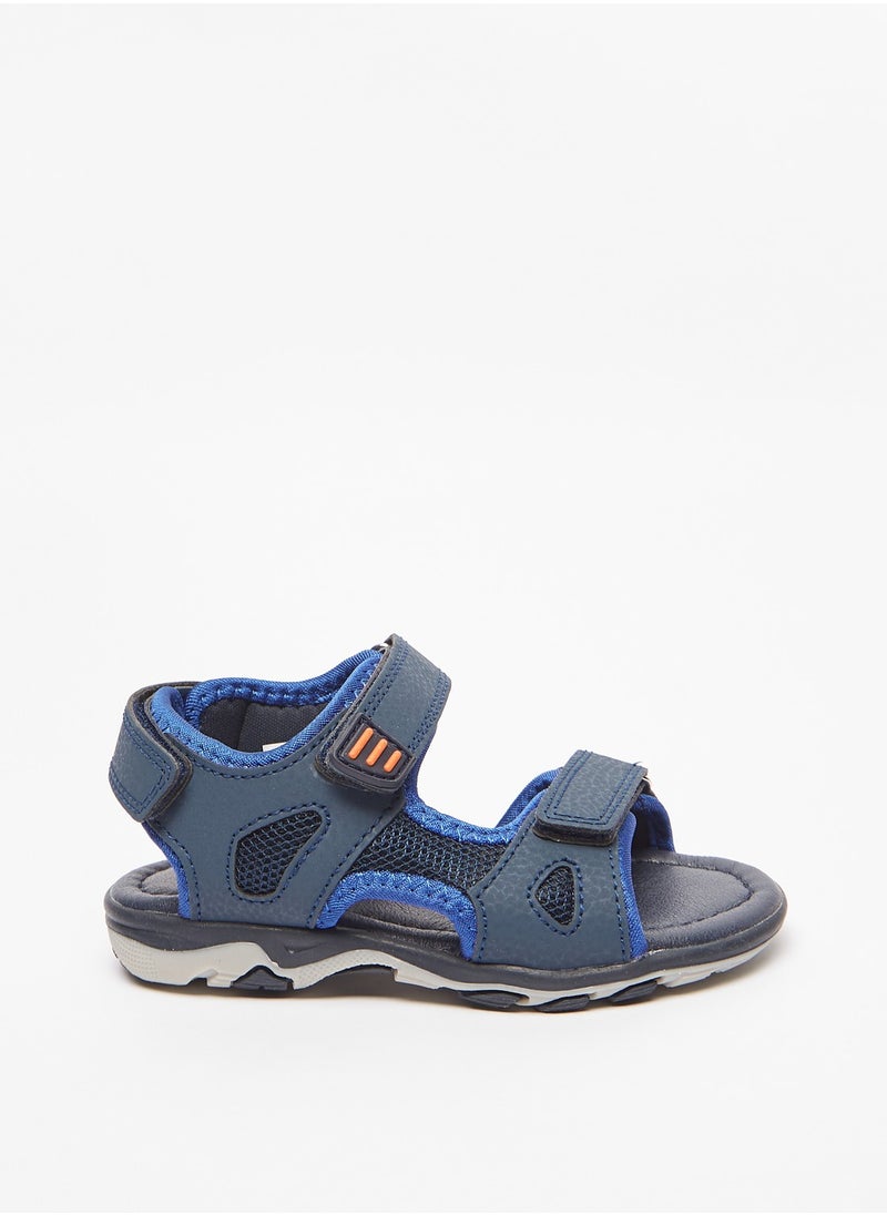 LBL by Shoexpress - Girls Textured Floaters with Hook and Loop Closure - Image 1