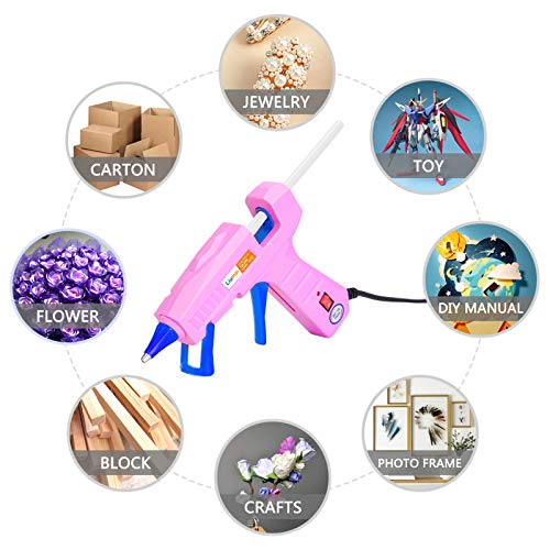 Liumai Glue Gun, Hot Glue Gun Kit with 30 Glue Sticks, Mini Hot Melt Glue Gun for Crafts, Mini Craft Glue Guns with Carry Case for School DIY Arts and Home Repair - Image 3