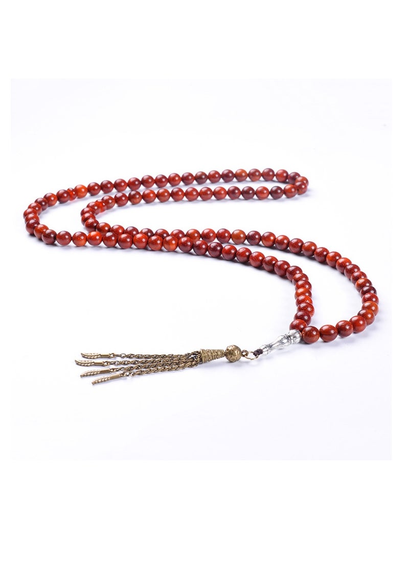 Hilalful - HilalFul Prayer Beads - Rosewood | Rosary Beads for Dhikr, Prayer For Adults | Islamic Gift Eid, Ramadan, Wedding, Anniversary, Birthday | 99 Beads - Image 1