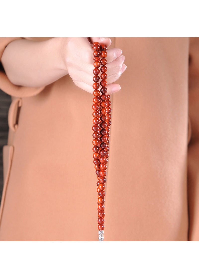 Hilalful - HilalFul Prayer Beads - Rosewood | Rosary Beads for Dhikr, Prayer For Adults | Islamic Gift Eid, Ramadan, Wedding, Anniversary, Birthday | 99 Beads - Image 1
