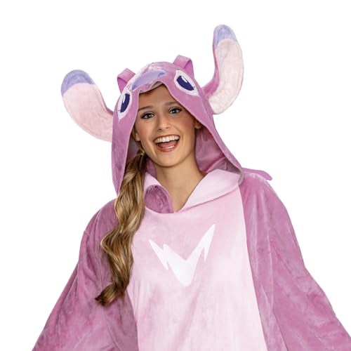 Disguise Angel Adult Jumpsuit Official Lilo and Stitch Character Costume with Hood - Image 3