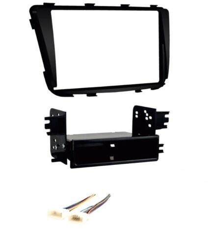 ASC Audio Car Stereo Dash Kit and Wire Harness Combo to Install a Single or Double Din Size Aftermarket Radio for 2012 2013 2014 2015 2016 2017 Hyundai Accent (no Radio Delete Models)