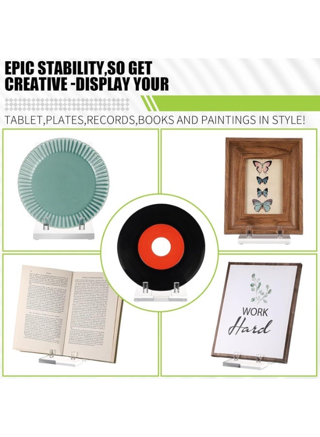 Relex Clear Acrylic Display Stand for Books, Photos, Plates, Artworks, Multi-Purpose Transparent Easel Holder for Picture Frames, Notebooks, Menus, Desk & Shelf Display, Durable, 10x14.5x16.8cm - Image 3