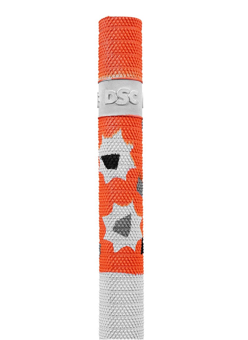 DSC - Speed Camo Flag Cricket Bat Grip (Orange/Grey,Pack of 1) - Image 1
