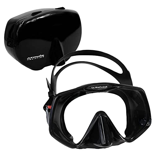 Atomic Aquatics Frameless 2 Mask (Black, Large Fit) - Image 2