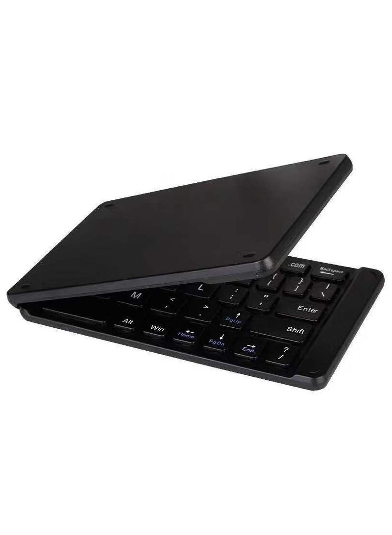 Foldable Bluetooth Keyboard, Ultra-Slim Pocket Size Rechargeable Keyboard,Compatible with IOS/Android/Windows,Smartphone/Tablet/Laptop,Black - Image 2