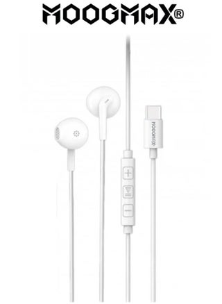 1.2m Type-C earphones wired. Type-C headset wired with a clear, built-in mic. Compatible with iPhone 16 and 15, Samsung, Huawei, and other phones that support a Type-C port. Type-C wired earphones feature control buttons for easy navigation. Type-C wired headphones from MoogMax. - pzsku/Z2E1C0CFD31E5EC2C020DZ/45/1748009349/0dd0a22b-1f1b-44ae-a71e-a9a1fac47d96