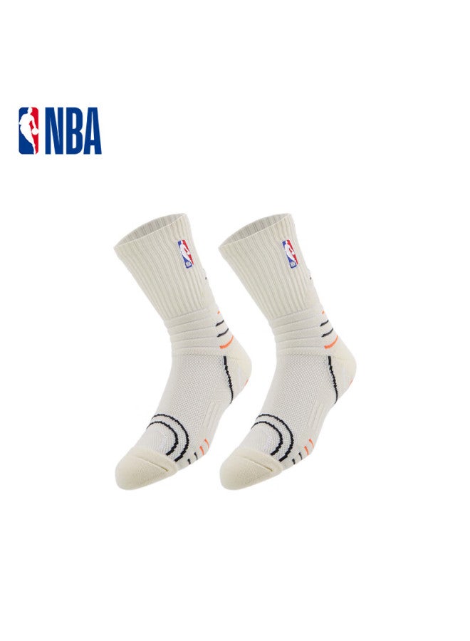 Nba Men's Casual Sports Socks High Tube Cotton Socks Running Autumn Thick Terry Basketball Socks 3 Pairs - Image 2