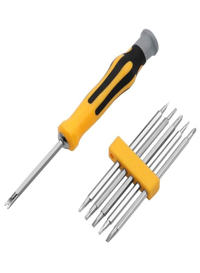 HOJI Multi Purpose Professional 6 in 1 Screwdriver Toolkit with S2 Steel Bits, 2 sides - Total 12 types Repair Tool Kit for Laptop,Smartphone,Phone,Camera and Other Etc. - Image 1