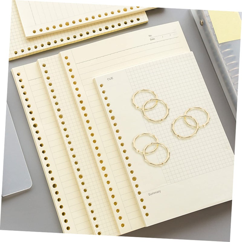 Metal Binder Tool 7 Pcs Loose Leaf Binding For School Office Home Sturdy Lightweight - Image 4