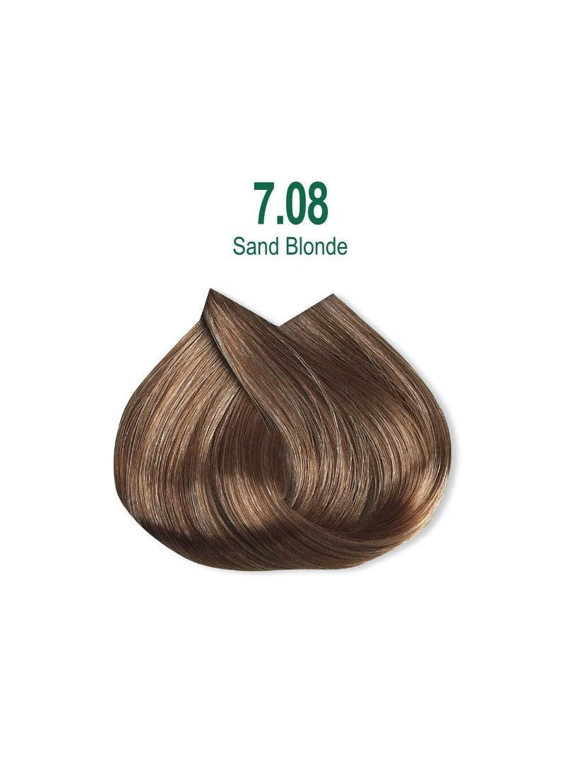 NEVA Naturalis Permanent Hair Color, Vegan,100% Gray Coverage, Organic, No Harmful Chemicals, Ammonia Free, Long-Lasting - SAND BLONDE - 7.08 - Image 2