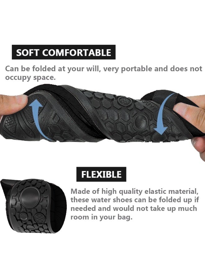 HOOTO Water Shoes for Women Men Quick-Dry Aqua Socks Swim Beach Barefoot Yoga Exercise Wear Sport Accessories Pool Camping Must Haves Adult Youth Size（44-45） - Image 2