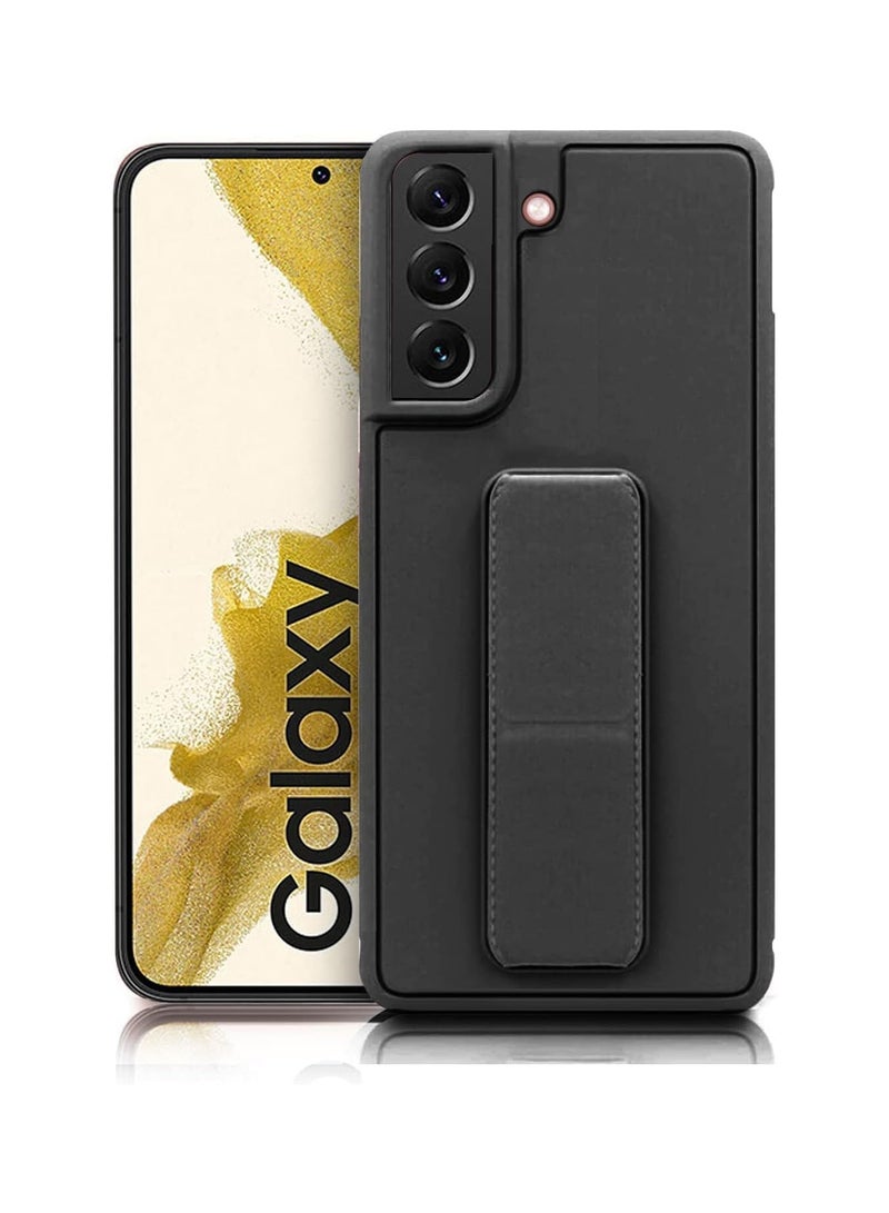 دينكس غطاء حماية لهاتف سامسونج جالكسي S25 بلس مع حامل مغناطيسي للسيارة وحامل، وحزام يد رأسي وأفقي من السيليكون الفاخر وقبضة مع حامل متعدد لهاتف سامسونج جالكسي S25 بلس (أسود) - Image 1