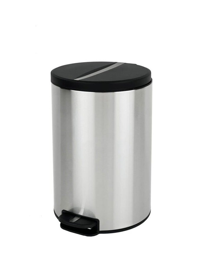 EKO NOVA SERIES | Brushed Stainless Steel Finish | Soft-Closing | Fingerprint-Resistant | Step Trash Bin | Small | 5L  - Image 1