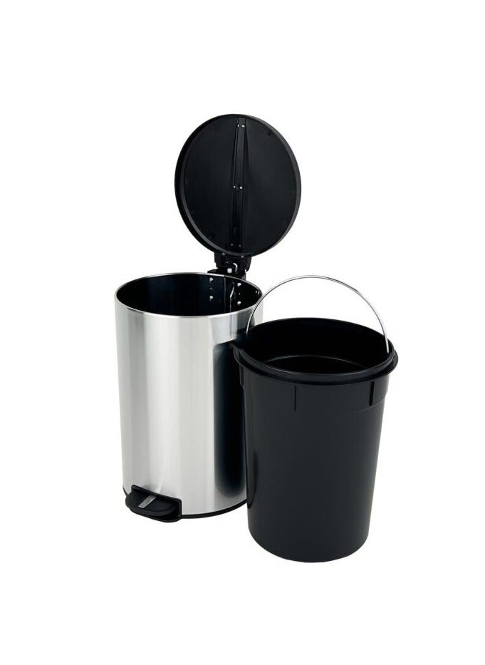EKO NOVA SERIES | Brushed Stainless Steel Finish | Soft-Closing | Fingerprint-Resistant | Step Trash Bin | Small | 5L  - Image 4
