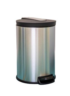 EKO NOVA SERIES | Brushed Stainless Steel Finish | Soft-Closing | Fingerprint-Resistant | Step Trash Bin | Small | 5L 