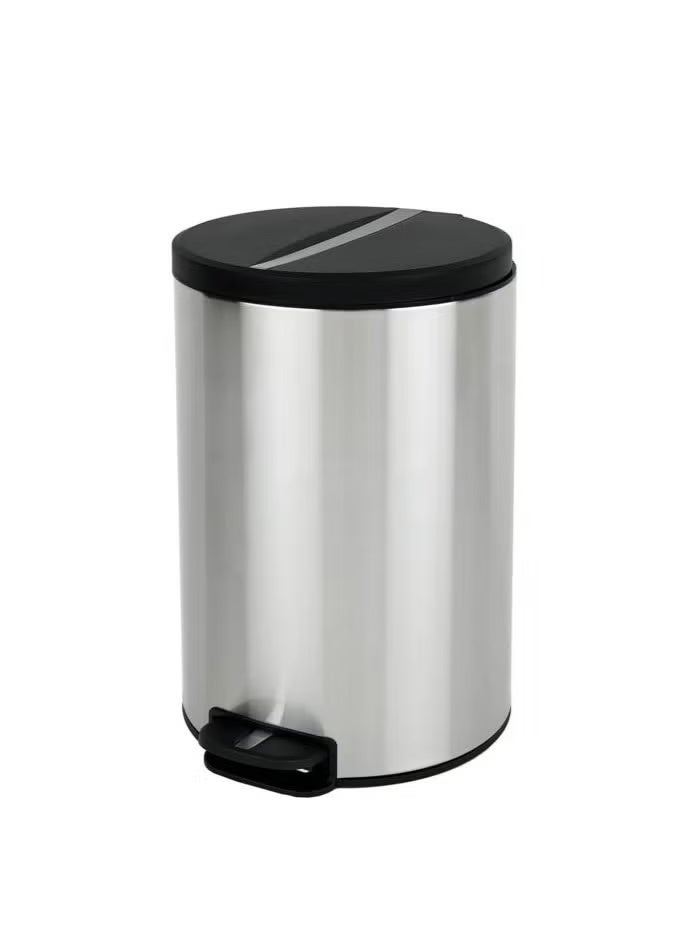 EKO NOVA SERIES | Brushed Stainless Steel Finish | Soft-Closing | Fingerprint-Resistant | Step Trash Bin | Small | 5L - Image 1