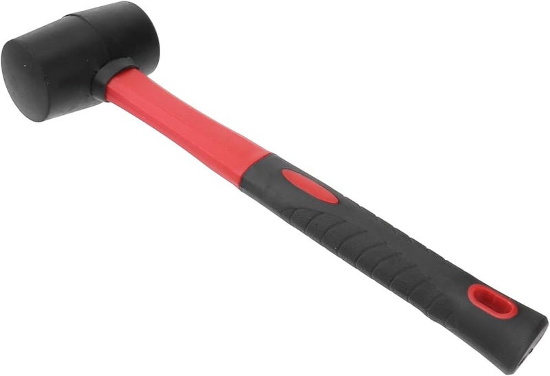 Rubber Mallet with Non Slip TPR Handle Ergonomic Shock Resistant Flooring Installation Hammer - Image 1