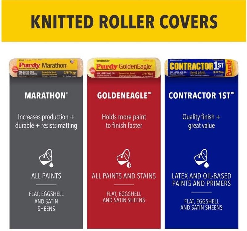 Purdy White Dove Roller Cover 9 x 12 in 3 count - Image 3