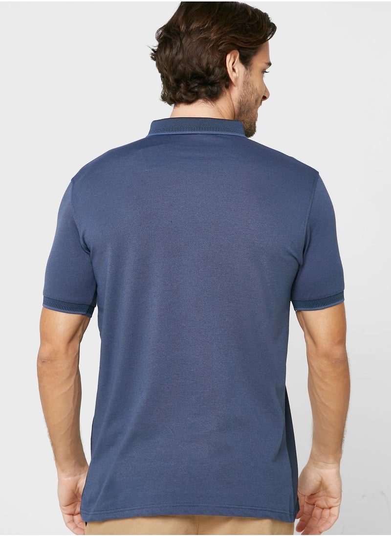Robert Wood - Striped Polo Shirt - Image 1