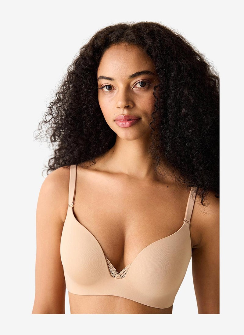 Penti Women Eliza Beige Push Up Wired Padded Bra - Image 1