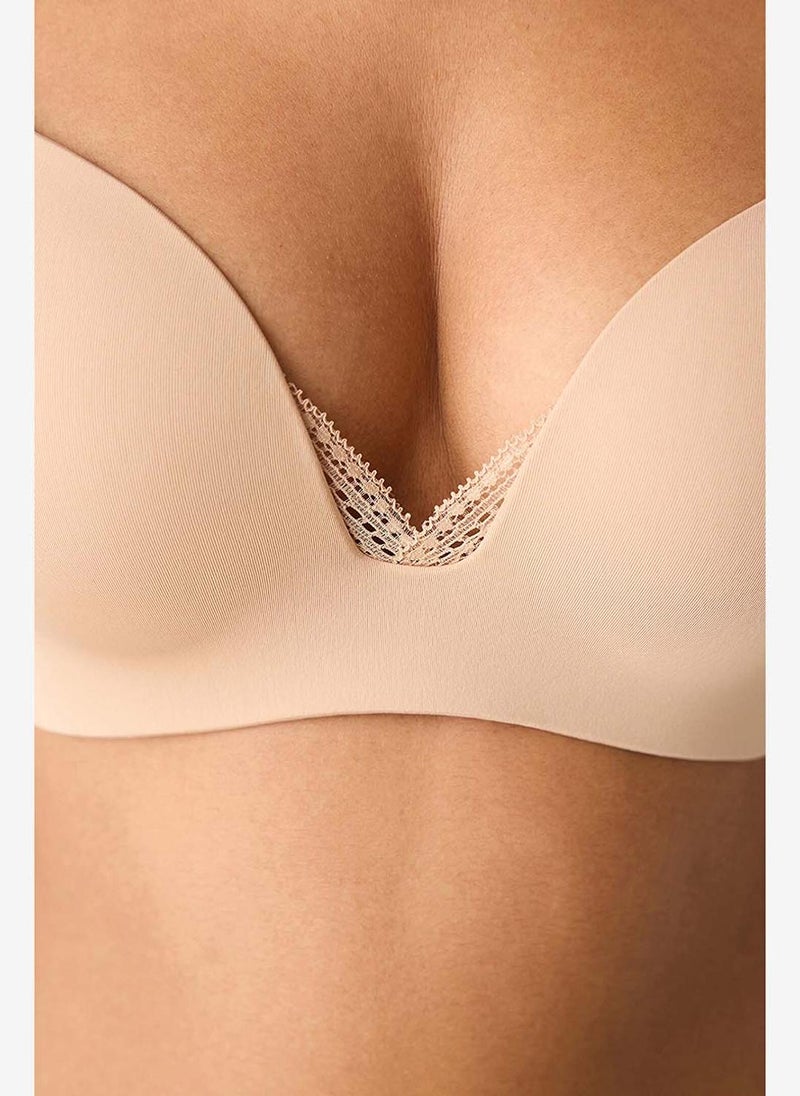 Penti Women Eliza Beige Push Up Wired Padded Bra - Image 5