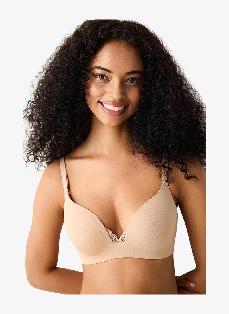 بنتي Women Eliza Beige Push Up Wired Padded Bra