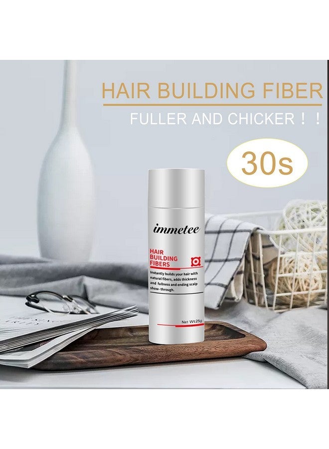 immetee Hair Building Fibres Powder, Hair Fibres for Women & Men, 28g (LIGHT BROWN) - Image 3
