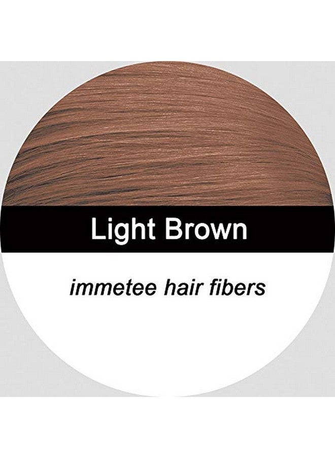 immetee Hair Building Fibres Powder, Hair Fibres for Women & Men, 28g (LIGHT BROWN) - Image 2