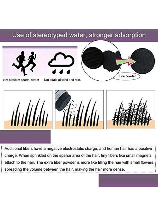 immetee Hair Building Fibres Powder, Hair Fibres for Women & Men, 28g (LIGHT BROWN) - Image 4